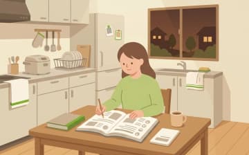 実務者研修の費用と取得期間を表すイラスト