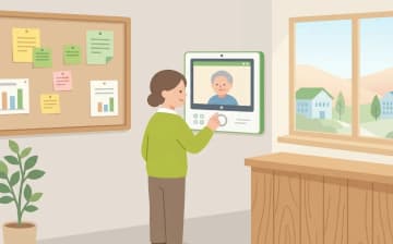 サ高住で働く仕事内容と特養との違いを表すイラスト