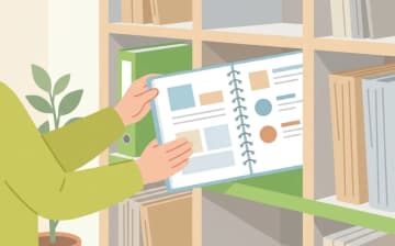 介護職求人の社会保険の確認ポイントを表すイラスト