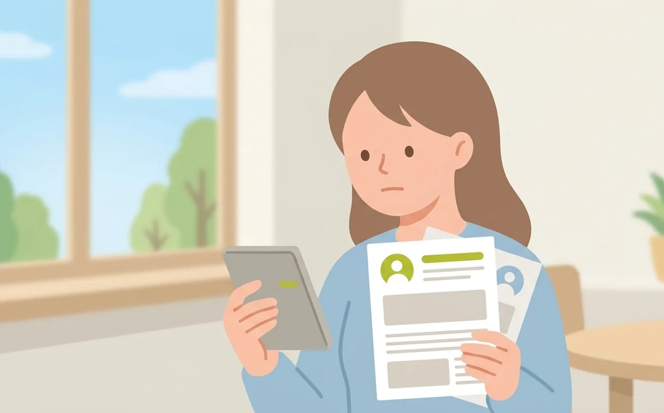 介護職の時給と月給の見比べ方を表すイラスト