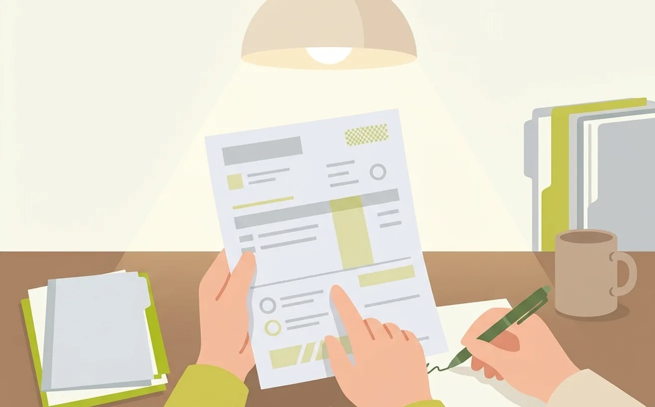 介護職の給与明細で見るポイントを表すイラスト