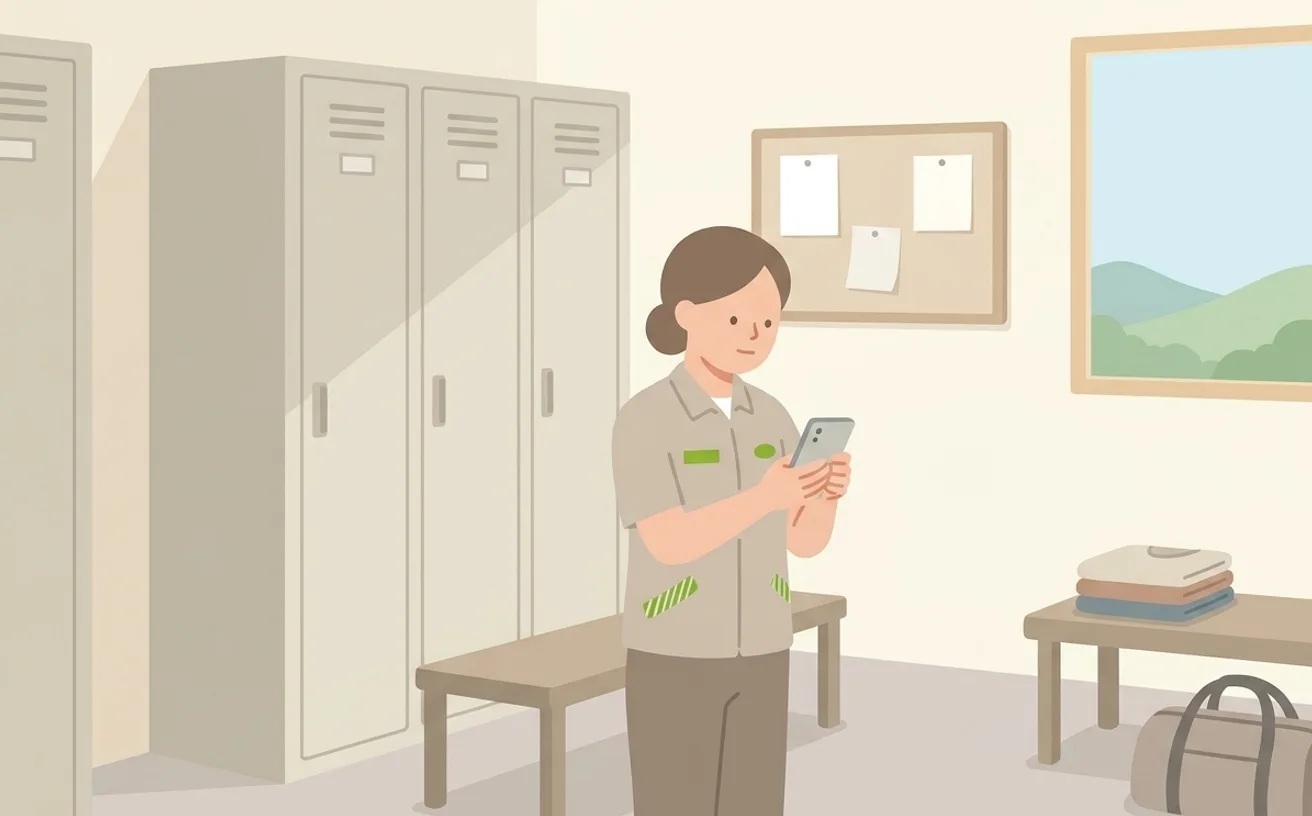 働きながら介護の転職を進めるコツを表すイラスト